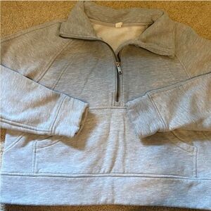 Gray Quarter-Zip Pullover